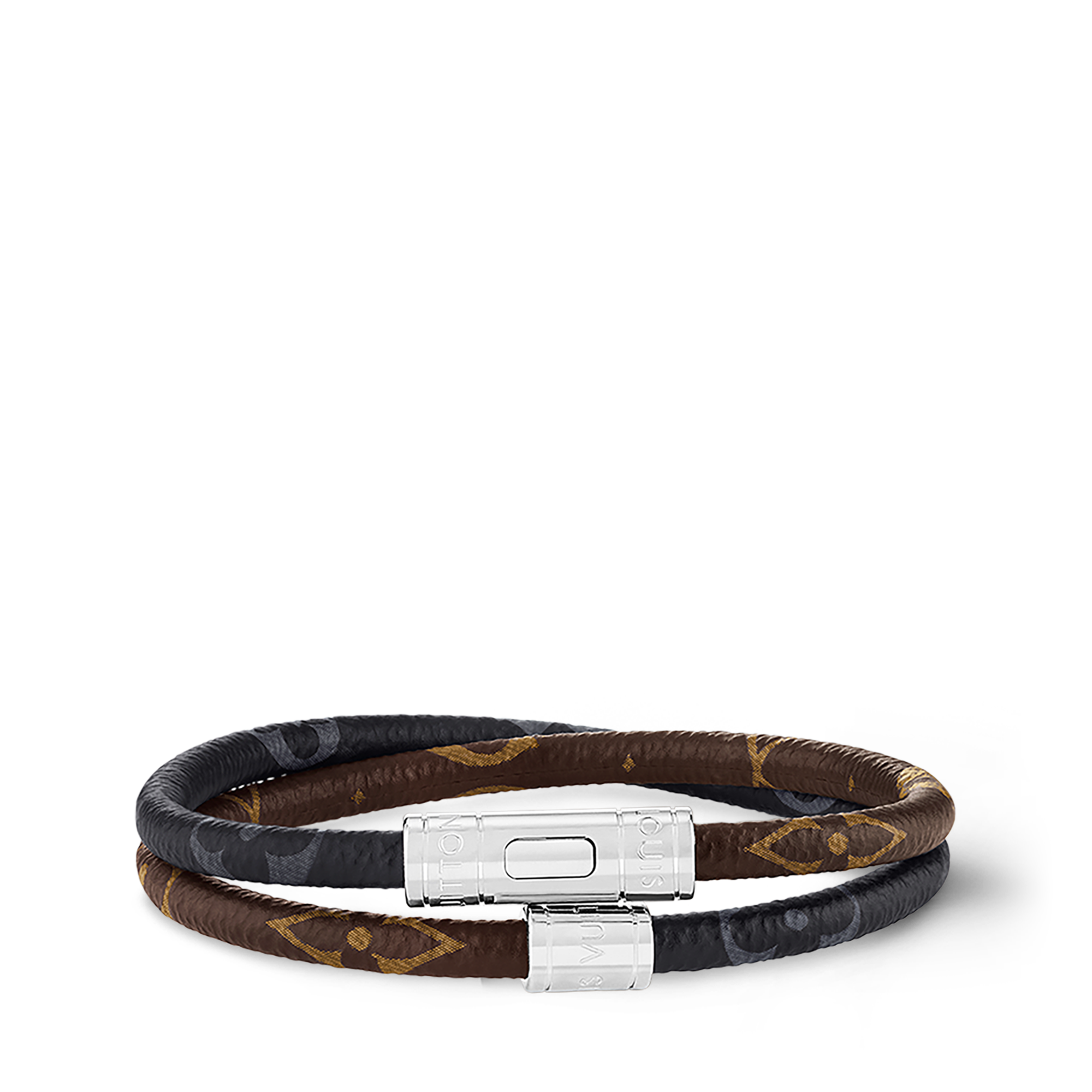 Keep It Double Leather Bracelet Monogram Canvas - Fashion Jewelry